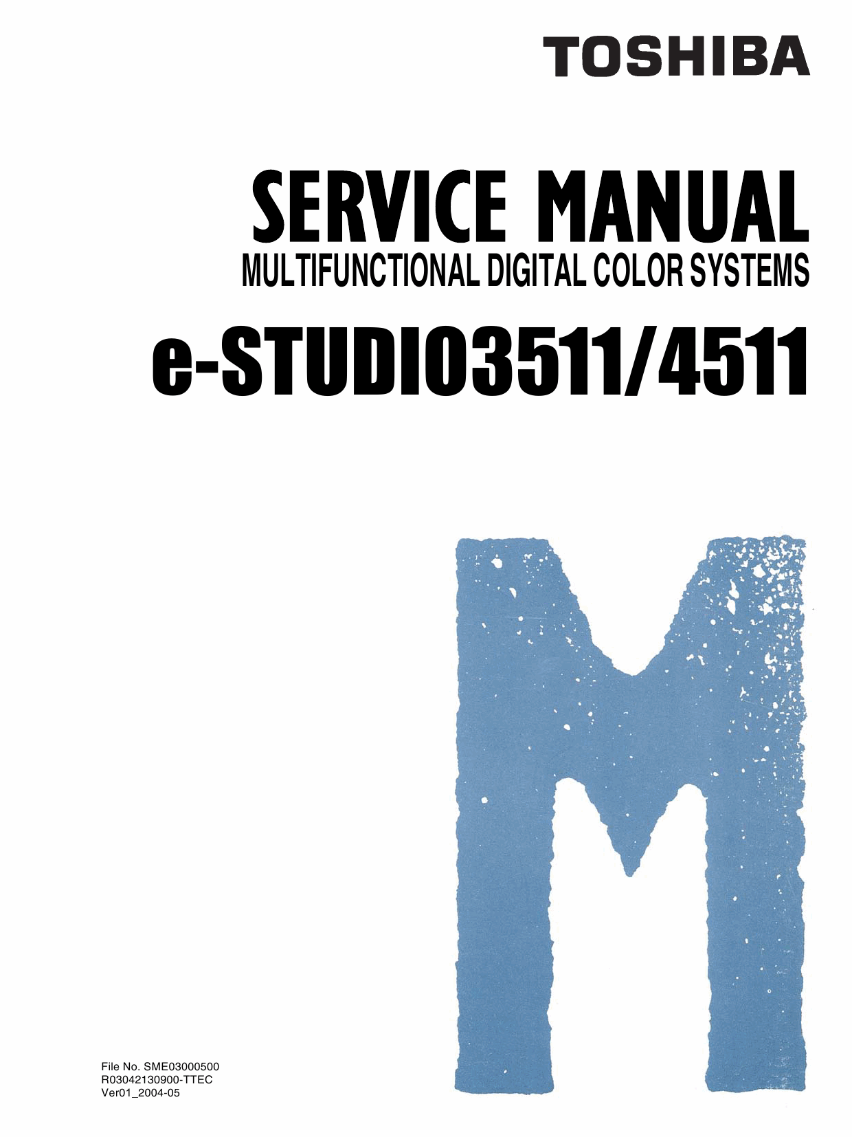 TOSHIBA e-STUDIO 3511 4511 Service Manual-1